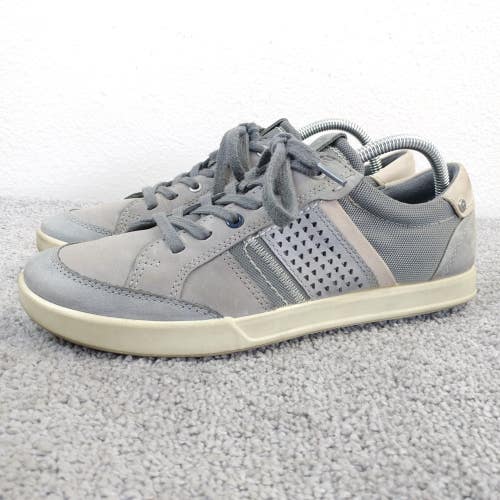 Ecco Collin 2.0 Mens Shoes Size 8 Shoes Gray Lace Up Leather Sneakers Low Top