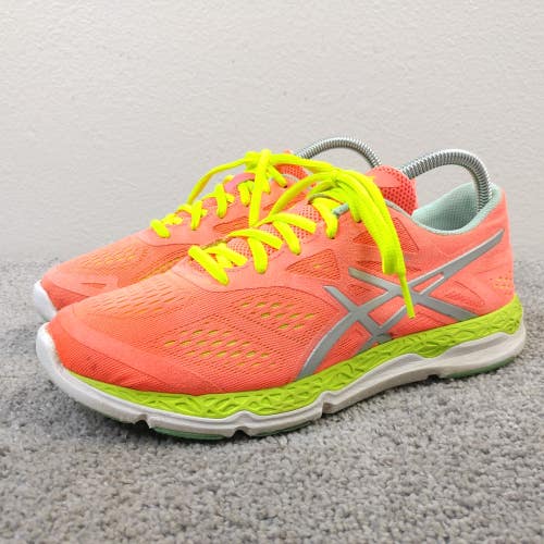 Asics 33 FA Womens Size 8.5 Running Shoes Low Top Sneakers Coral Orange Lace Up
