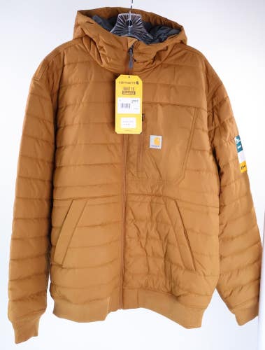 Carhartt Men's Rain Defender Lightweight Insulated Hooded Jacket Size L NWT READ