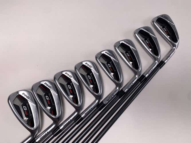 Ping G410 Iron Set 4-PW+GW Blue Dot 1* Up TFC 80i Lite Senior Graphite Mens RH