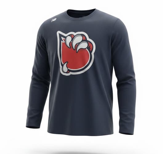 New Balance NB Dry Bakersfield Condors Navy Blue Long Sleeve Shirt (New) 4436