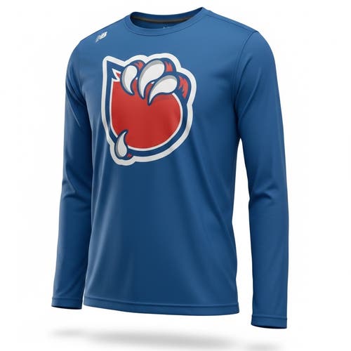 New Balance NB Dry Bakersfield Condors Royal Blue Long Sleeve Shirt (New) 4444