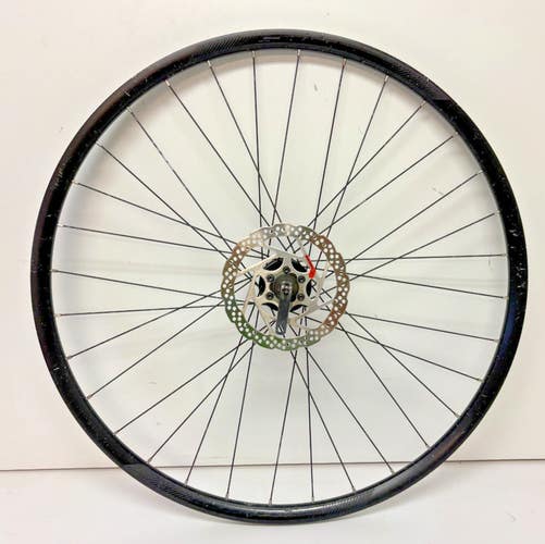 Black Aluminum 32-Spoke Disc Brake 622x19/700C Quick Release Front Wheel GREAT