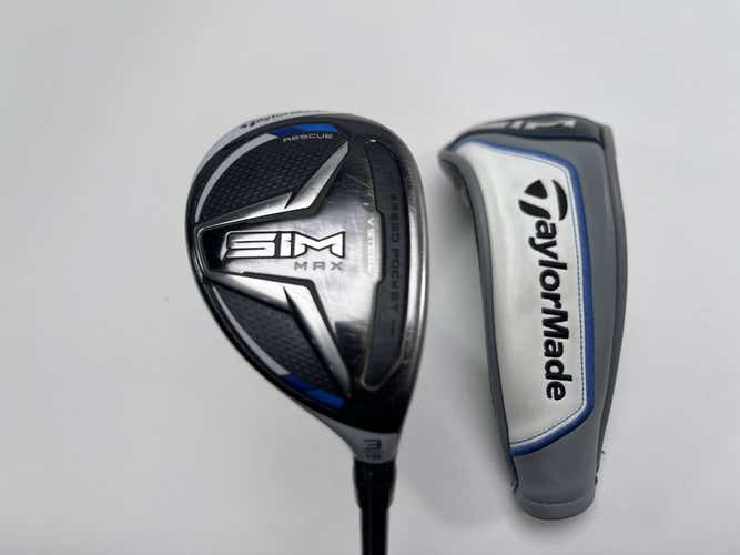 TaylorMade SIM MAX 3 Hybrid 19* Fujikura Ventus Blue 7-S Stiff RH Midsize Grip