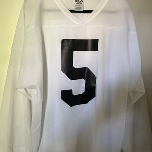 Adult XL white practice jersey