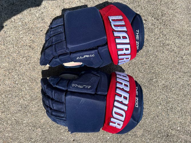Warrior Alpha Pro Gloves 14" Pro Stock (Used)