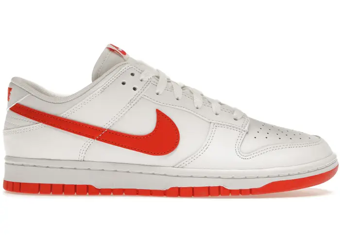 Size 12 - Nike Dunk Low Retro White Picante Red (NO BOX) DV0831-103