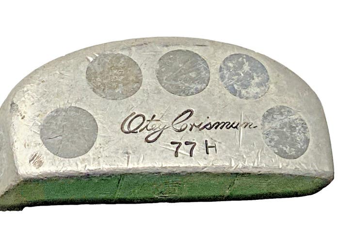 Otey Crisman 77H Putter Six Lead Weights Hickory 35" RH Red Ring Black Cap Rare