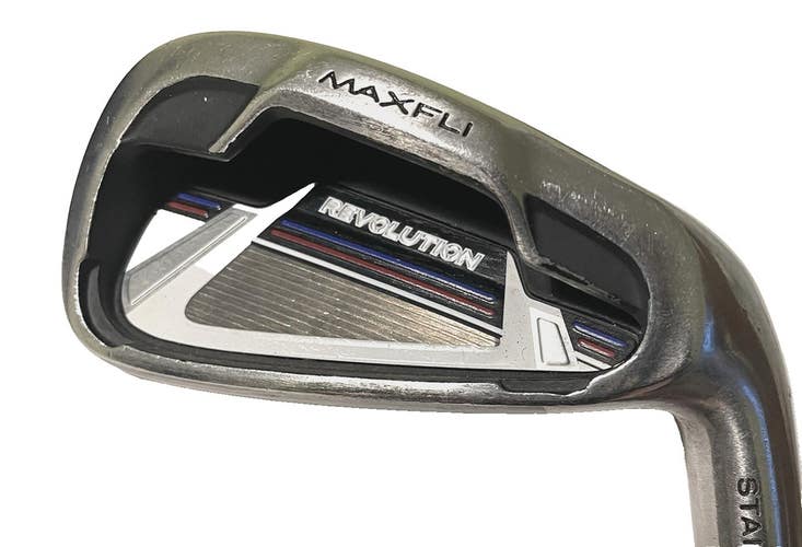 Maxfli Revolution 5 Iron Men's Right-Handed Stiff Steel 37.5" New Midsize Grip