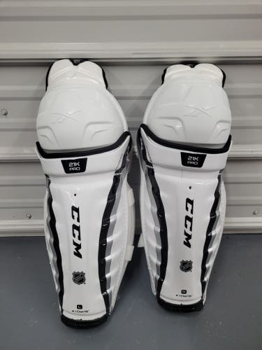 NEW! Senior CCM 21K PRO 16" Shin Pads Pro Stock (New)