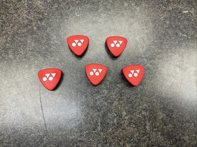 Yonex Tennis Racquet Dampeners (Red) 5 Pack