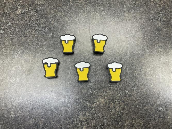 Beer Mug Tennis Racquet Dampeners 5 Pack