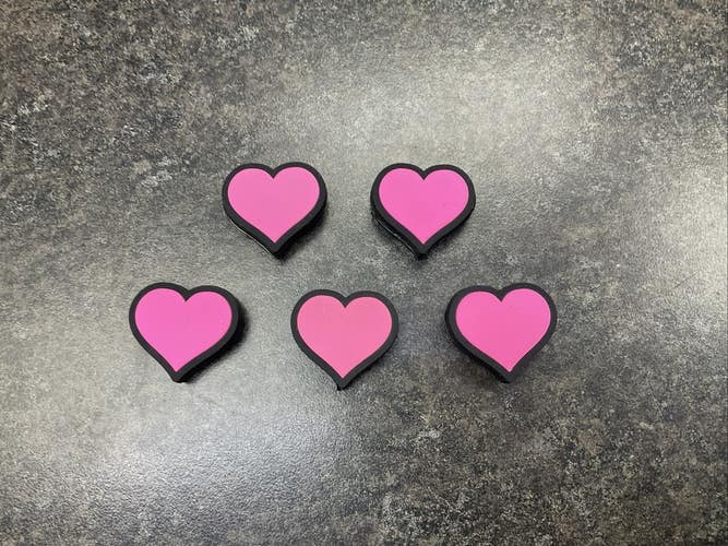Heart Or Broken Heart Tennis Racquet Dampeners 5 Pack (Two Sided)