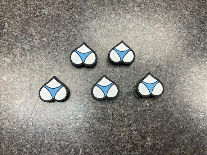 Butt Or Boobs Racquet Dampeners 5 Pack (Two Sided)