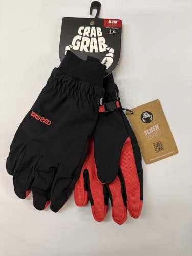 Crab Grab 2026 Slush Gloves Black/red Size XL NWT