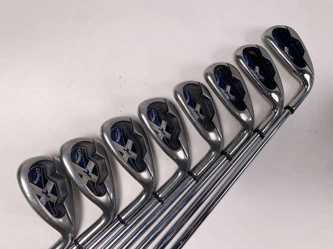 Callaway X-18 Iron Set 4-PW+SW Uniflex Steel Mens RH