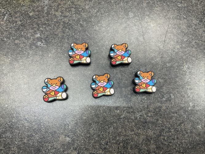 Wilson Brito Teddy Bear Tennis Racquet Dampeners 5 Pack