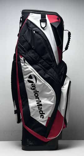 TaylorMade Lightweight Cart Bag Black 14-Way Divide Single Strap Golf Bag