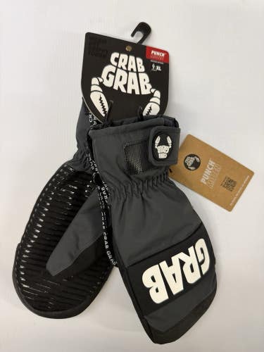 Crab Grab 2026 Punch Mitten Black Size XLarge NWT