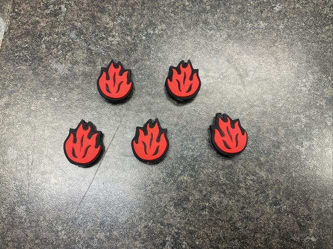 Red Fire Tennis Racquet Dampeners 5 Pack