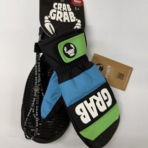 Crab Grab 2026 Punch Mitten Neon Size Large NWT