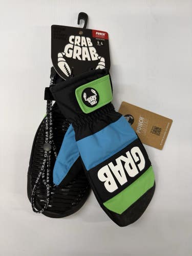 Crab Grab 2026 Punch Mitten Neon Size Large NWT