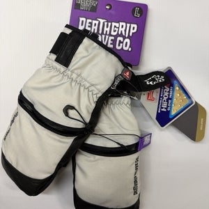 Deathgrip  Glove Co Werewolf Mitt Mens L Grey Snowboard NWT