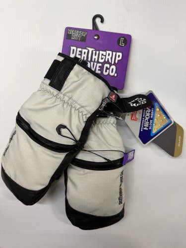 Deathgrip  Glove Co Werewolf Mitt Mens L Grey Snowboard NWT