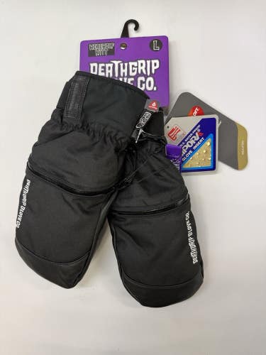 Deathgrip  Glove Co Werewolf Mitt Mens L Black Snowboard NWT
