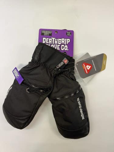 Deathgrip  Glove Co Werewolf Mitt Mens XL Black Snowboard NWT