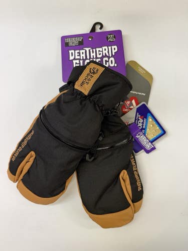 Deathgrip  Glove Co Werewolf Claw Pat Moore Mens XL Black Snowboard NWT
