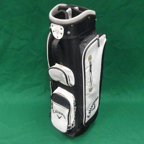 Lady Callaway Solaire 2016 Black/White 6-Way Golf Cart Bag w/ Raincover