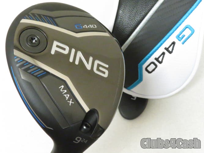 PING G440 MAX Fairway 24  9 Wood TOUR 2.0 Black 75 Stiff +Cover .. Shop Wear