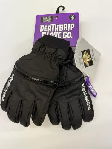 Deathgrip  Glove Co Ghoul Glove Mens S Black Snowboard NWT