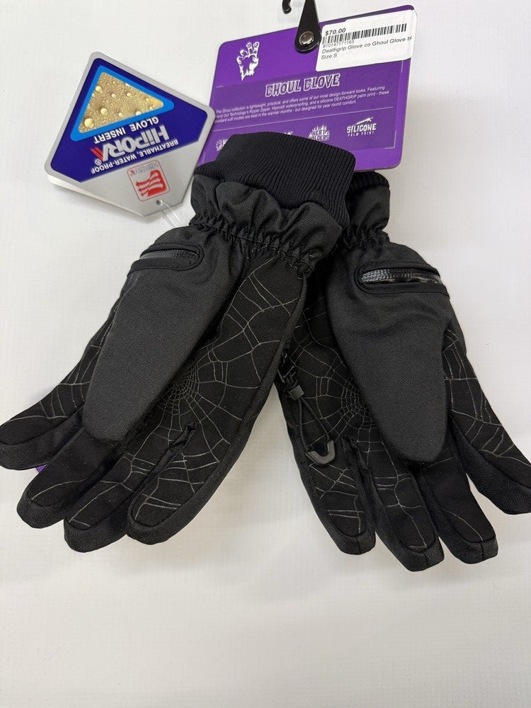 Deathgrip Glove Co Ghoul Glove Mens L Black Snowboard NWT