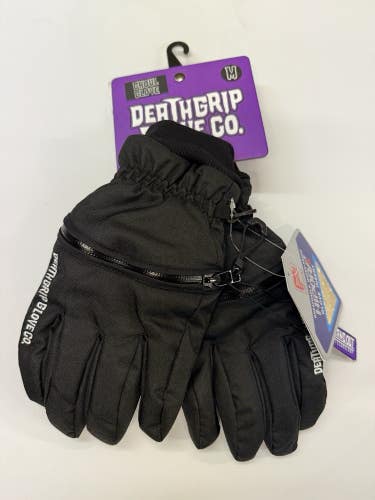 Deathgrip  Glove Co Ghoul Glove Mens M Black Snowboard NWT