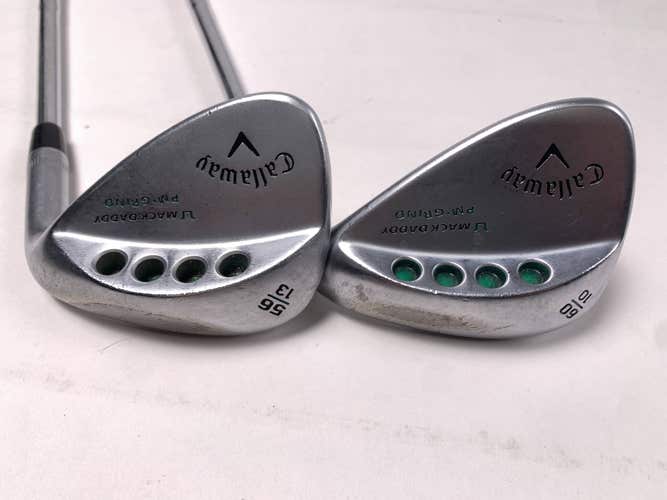 Callaway Mack Daddy PM Grind Wedge Set 56* 13 60* 35 KBS Tour-V Wedge RH