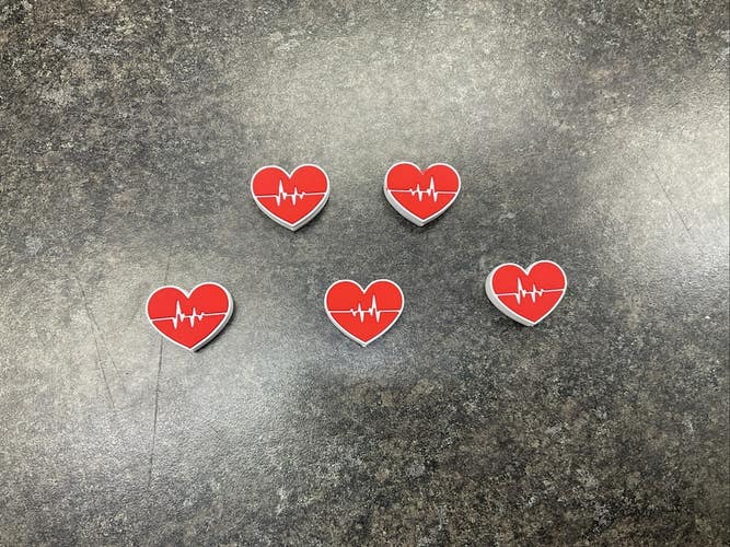 Heart Monitor Tennis Racquet Dampeners 5 Pack