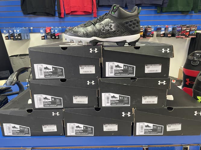 NEW! Under Armour Harper 8 RM Mid Baseball Cleats