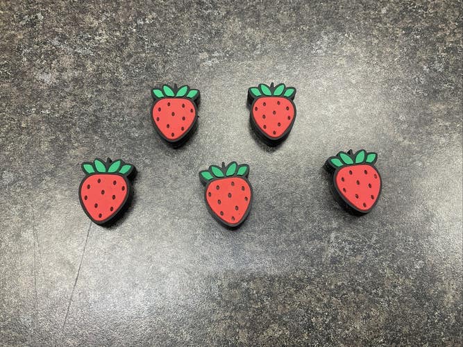 Strawberries Tennis Racquet Dampeners 5 Pack