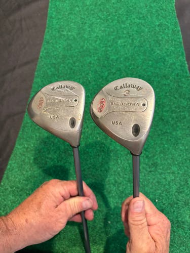Golf Woods: Men's Callaway Right Handed Fairway Wood Regular Flex 3 Wood (Used)