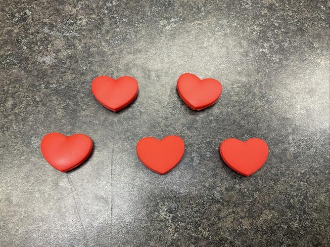 Heart Tennis Racquet Dampeners 5 Pack