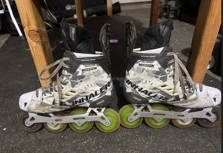 Mission Regular Width Size 7 (Used) Inhaler WM02 Inline Skates