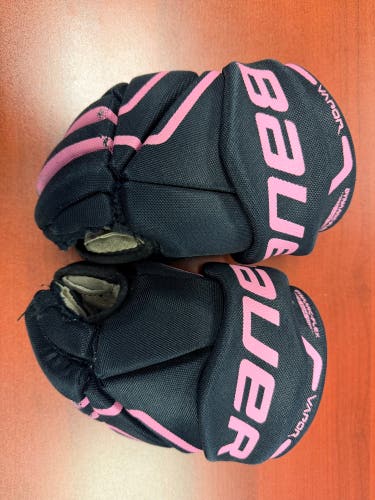 Black and PINK  Bauer Vapor X Edge Gloves 9" (Used)