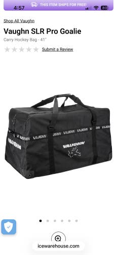 Vaughn Goalie Bag (New)