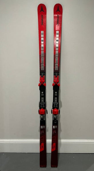 Women's 2018 Atomic Redster Women’s FIS GS 183 cm Racing Skis With Bindings Max Din 12 (Used)
