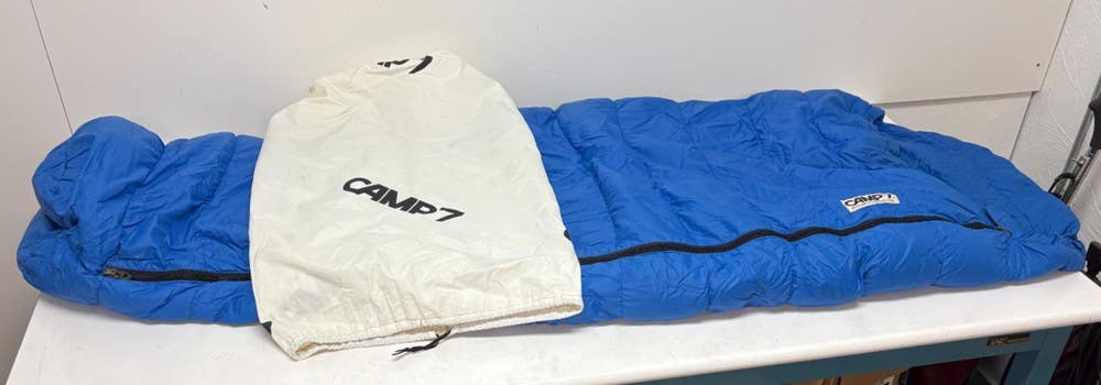 Camp 7 Thickly Down Insulated Left Zip Mummy Sleeping Bag 30" x 86" EXCELLENT