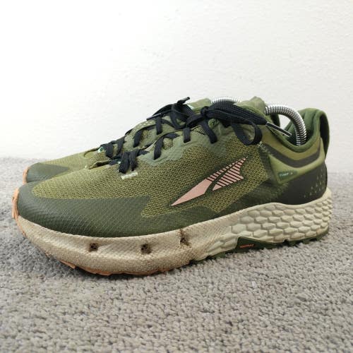 Altra Timp 4 Womens Size 9.5 Trail Running Shoes Green Pink Low Top Lace Up
