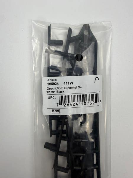 HEAD Grommet 285924 TK301 Black 3個セット Head Graphene Touch Speed MP TK301 16x19 Bumperguard / Grommet Set