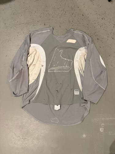 Silver Goalie Cut Adult Unisex Reebok Jersey (Used)